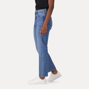 LEVI'S® WOMEN'S 501® ORIGINAL CROPPED JEANS - LIGHT INDIGO - WORN IN