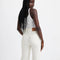 RIBCAGE BELL JEANS - WHITE